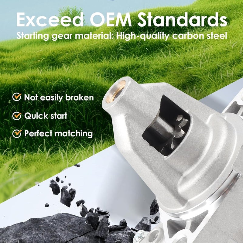 E EZEXPREZE Ezexpreze 19612 New Starter Motor Replacement for 35hp Briggs & Stratton Vanguard V-Twin 32hp Air Cooled Engine 845760 845640 845761 807383 809054 428000-0230 84006533 SND0529 410-52156 - Image 3